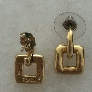 Gold Tiffany earrings